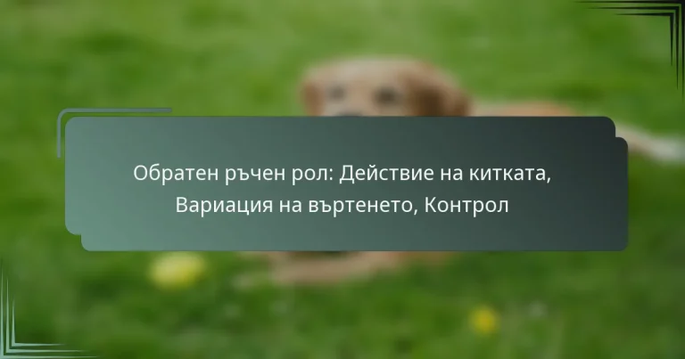 Обратен ръчен рол: Действие на китката, Вариация на въртенето, Контрол